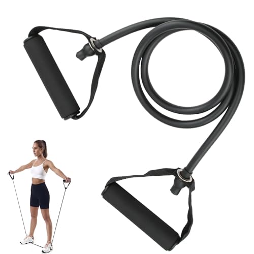 Resistance Bands with Handles, Easy Hold Working Out Exercise Bands, Comfortable Workout Accessory for Men Women Strength Training Muscle Shaping Physical Therapy Home (30LB)
