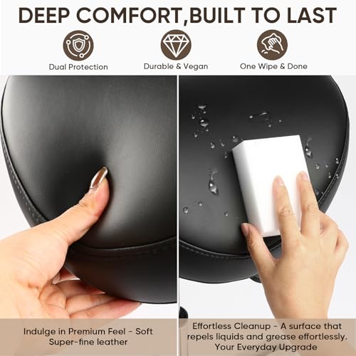 Ergonomic Saddle Stool,Split Saddle Chair, Adjustable Height Rolling Chair, 360° Swivel for Massage, Spa, Tattoo, Office - color: Saddle Stool
