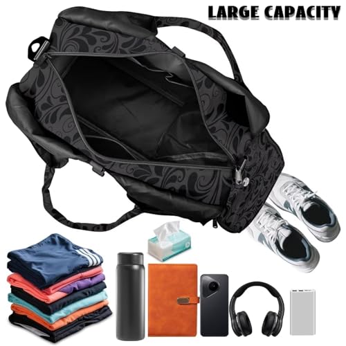 Yoga Gym Bag with Removable Adjustable Shoulder Strap, Shoe Compartment & Top Yoga Mat Holder 17.72x8.66x9.84in - color: A Customized Text Name
