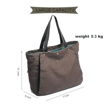 ESVAN Yoga Mat Bag, Gym Bag Tote Bag with Multi Pockets For Women Drawstring Yoga Mat Carrier Pilates Travel Workout Office - color: Linen Gray