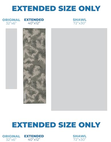 SHAKEitCOOL Extended Size Cooling Towel – Be Cool in Style - Heat Relief, Soft, Lightweight, Sun Protection, Easy Clean - Perfect for Biking, Hiking, Running, Yoga, Golf, Gardening - Green Camo M - color: Green Camo