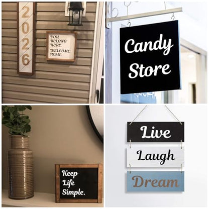 3 Inch Letter Stencils for Painting - 70 Pack Alphabet Letter and Number Stencil Templates with Signs for Painting, Reusable Cursive Alphabet Stencils for Chalkboard Wood Crafts & Wall Decor - size: 3 Inch