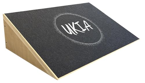 UKIA Slant Board for Squats - Slant Board Squat Wedge for Calf Stretching - Non-Slip Incline Knees Over Toes Weightlifting Equipment to Improve Athletic Performance