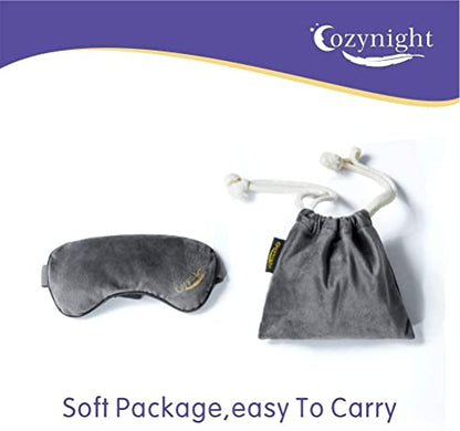 Cozynight Lavender Weighted Sleep Mask, 3D Light Blocking Eye Mask, Gray | Yoga,Dry Eyes, Headache, Migraine Relief ,Great Relaxation Gifts for Women, Men ,Aromatherapy Lavender Eye Pillow Gift - color: Gray
