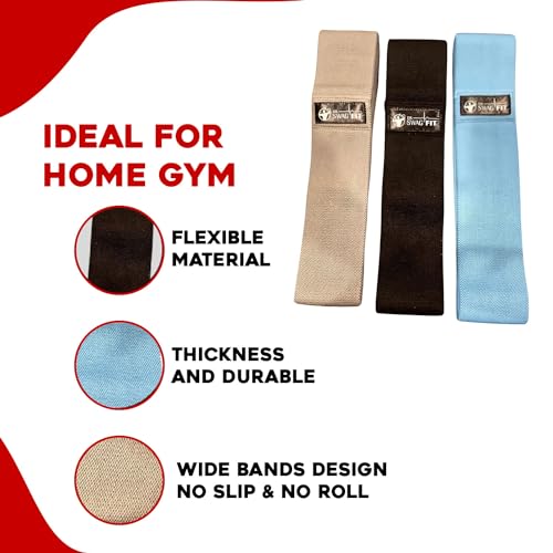 Resistance Bands Set, Versatile Latex Exercise Bands for Home and Gym Workouts, Ideal Workout Equipment for Men and Women, Resistance Bands for Legs, Physical Therapy, (3-Pack)