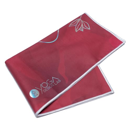 yogadesignlab Hand Towel Microfiber Size 15" x 24" Yoga Towel Yoga Rug Sports Training Towel (Iris)
