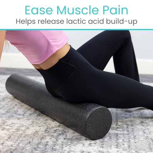 Vive High Density Foam Roller (36 inch) - Large Foam Roller for Exercise - size: 36"