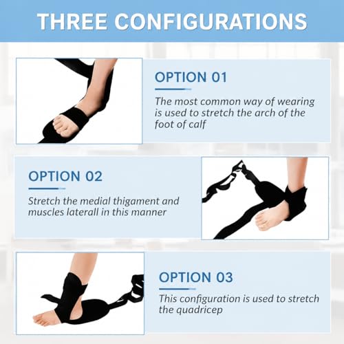 1pc Yoga Stretch Strap for Foot and Calf Stretching, Multifunction Leg Stretcher Band with Loops for Yoga, Flexibility Training, Dance, Exercise and Muscle Stretching