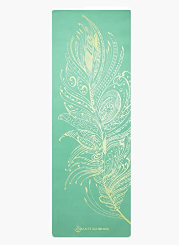 Shakti Warrior Jnana TPE Yoga Mat, Non Slip, 72 x 24 Inch, 6mm Thick