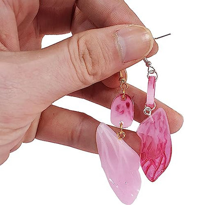 Attuslla Silicone Resin Earring Molds with Jump Rings for DIY Jewelry Making, Pendant, Earrings - color: Style 9