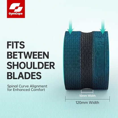 GymCope Back Roller Wheel 6 Inch Spine-Safe Groove, for Yoga Pilates Gym - color: Mint Green, size: 6"