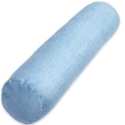 1 MIDDLE ONE Body Pillow, Bolster Pillow with Cooling Cover, Long Round Roll Cylinder Pillow for Bed, 35" x 7.87", Blue - color: Cooling Blue, size: 35 inch