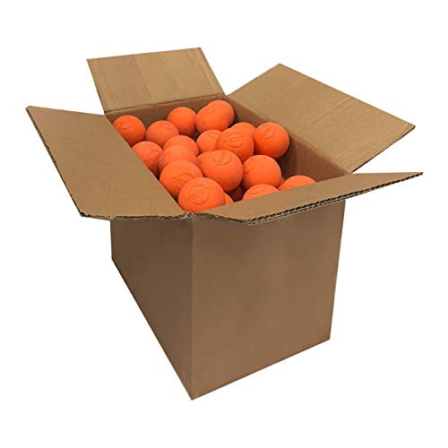 Velocity Lacrosse Balls - 9가지 색상 선택 가능, 1, 2, 3, 6, 18, 60, 120 (케이스) 팩 - color: 주황색., size: 120 Balls, style: 연습용 공