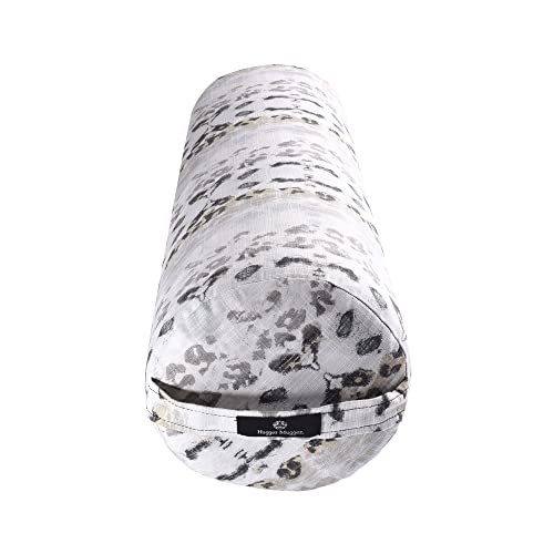Hugger Mugger Round Yoga Bolster - Firm Round Shape, Higher Profile, Great Under Knees, Soft Support, Handmade in The USA - color: Wild Sky