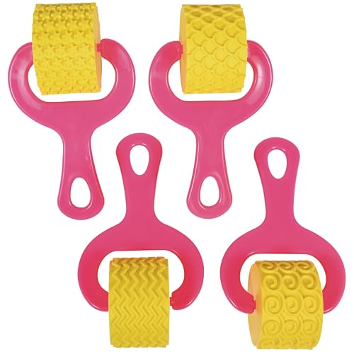 READY 2 LEARN Paint & Dough Explorers, 4 Patterns, Set 3, Imagine Colors | Playdough Accessories, Paint Stamps and Clay Tools for Kids