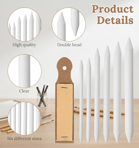 13 Pcs Blending Stumps for Drawing, Paper Blending Sticks Set | Soft Smudge Tool, for Sketching, Shading Blending Drawing, Art Supplies, for Students, Artists, Beginners Painting Creation
