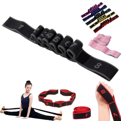Fitness Resistance Band for Stretching and Yoga,Number Resistance Band,Fitness Resistance Bands with Numbers,Fitness Resistance Bands Numbered,Divided Into Different Tiers/Levels. - color: Gray