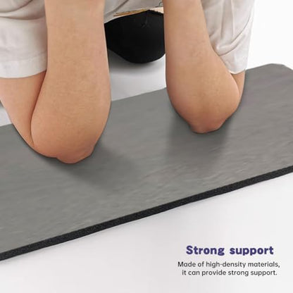Yoga Knee Pad, Kneeling Pad, Rectangle Yoga Knee Pad Cushion, Yogas Props and Accessories for Women/Men Cushions Knees and Elbows for Kneeling, Pilates(COLOR:Grey 61x25.5x1.5CM)