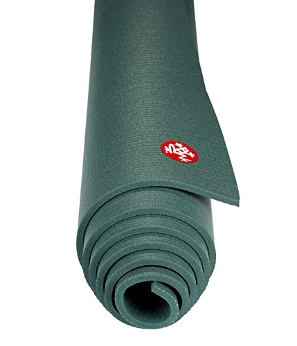Manduka PRO Yoga Mat - 6mm | Lifetime Durability | Hygienic Construction | Premium Studio Quality | Teacher Approved - color: Black Sage, size: 85" x 26"