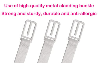 Women's Non-slip Adjustable Elastic Bra Strap Clips Holder-3 Packs - color: White