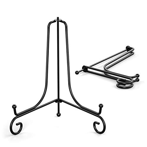 TR-LIFE 4 Pack Plate Stands for Display - 10 Inch Plate Holder Display Stand + Metal Easel Stand for Picture Frame, Decorative Plates, Book, Photo, Collectibles (4 Pack) - size: 10 Inch(4pcs)