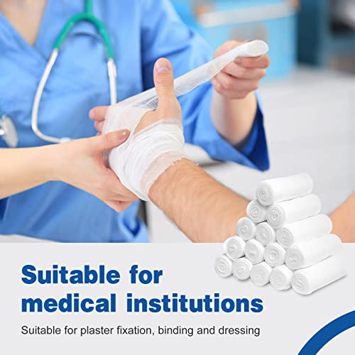 AZEN 30 Pack Gauze Rolls Bandages, 4 in x 4.1 Yards, Premium Medical Supplies & First Aid Supplies, Bandage Wrap Vet Wrap, Mummy Wraps - color: 30p, size: 4IN