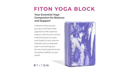 FitOn - 12"x4" Travel Sized Recovery Roller & 2-Pack of Yoga Blocks Bundle - Workout Equipment Set for Gym and Home Exercise - Workout with Durable Foam Roller & High-Density EVA Foam Yoga Blocks