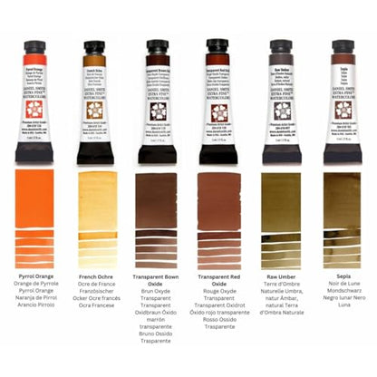 DANIEL SMITH Jayson Yeoh Master Artist Set Warm It Up Set 6 Watercolor 5ml Tubes (total 6 pieces) 285610461