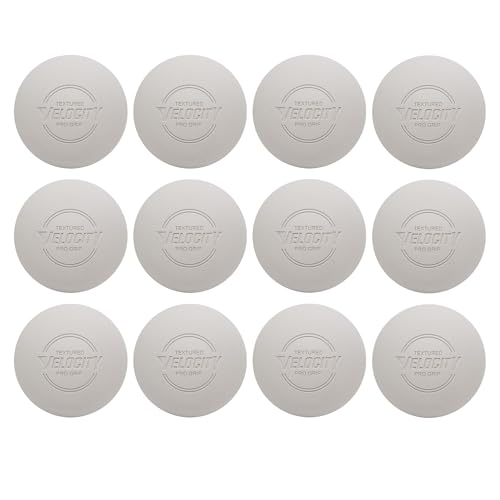 Velocity Pro Grip Lacrosse Balls - 6, 12, 18, 60 and 120 Packs - Certified for Youth, Club, High School, CLA, and College Game Play - color: White, size: 12 Balls