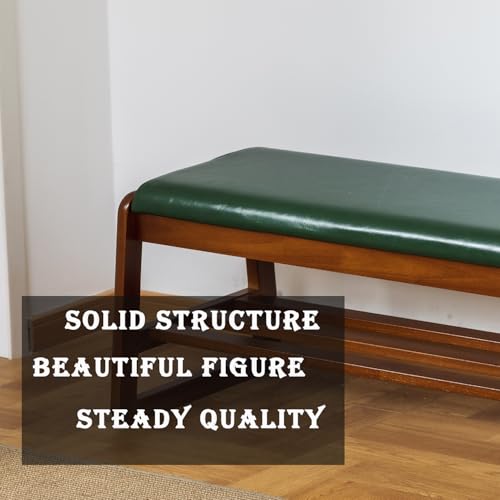 latifolia Shoe Rack Bench, Entryway Bench with Cushion(Green,39.70''L) - color: Green, size: 39.37''L