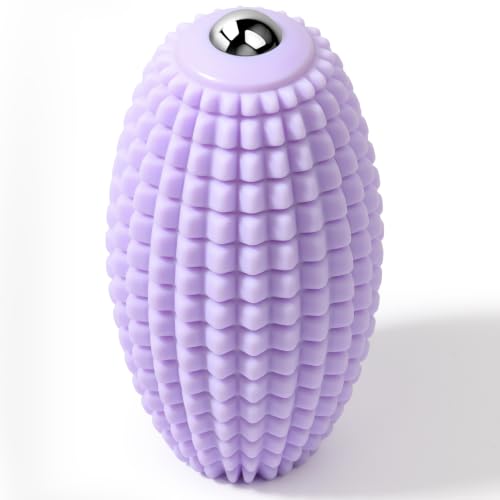 Vibrating Massage Ball with Rolling Head for Plantar Fasciitis - color: Purple