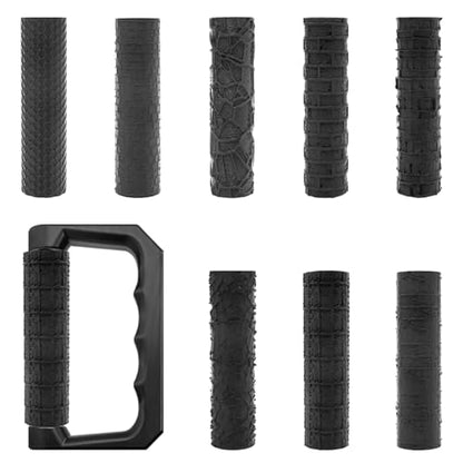 9 Pcs Texture Rollers Set, Clay Texture Roller with Handle, Pottery Tools for Desktop Ornaments, Miniature Models, Pottery