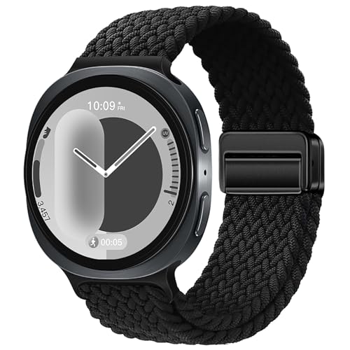 Magnetic Band for Samsung Galaxy Watch 9 8 40mm 44mm/Watch 8 Classic 46mm - color: Black, size: for Galaxy Watch 8 9 40/44/46mm