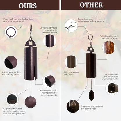 ASTARIN Wind Chimes for Outside Deep Tone Heroic Windbell Deep - size: Bronze, style: Modern