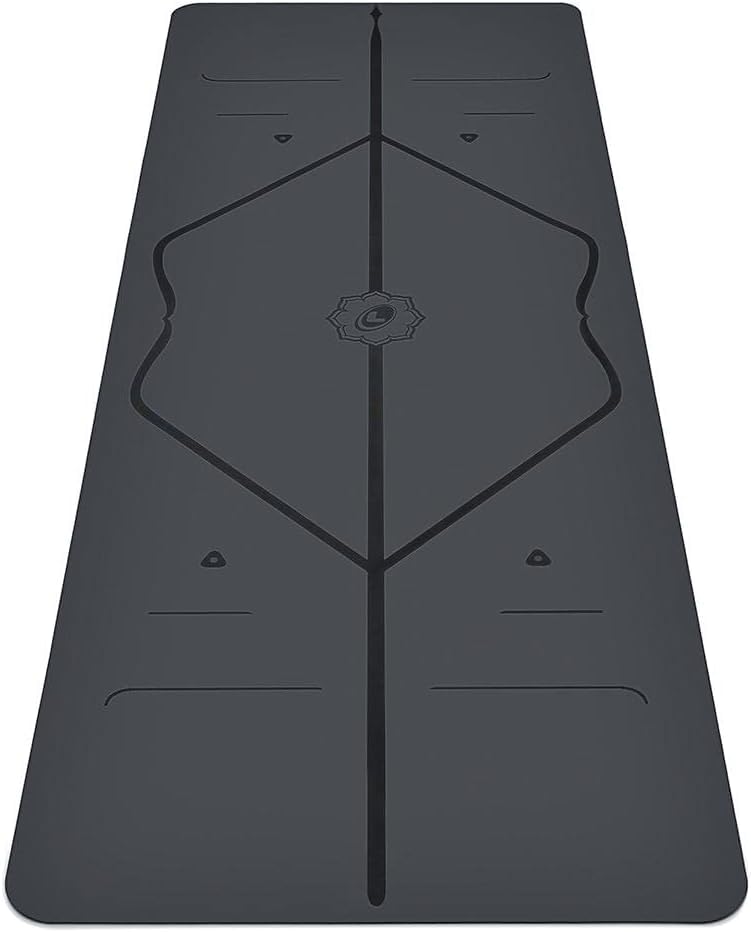 Liforme Travel Yoga Mat - Patented Alignment Design, Advanced Non-Slip Grip - color: Gray