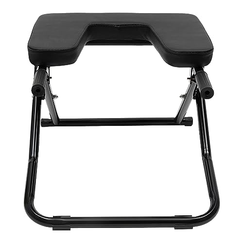 Yoga Headstand Bench, Yoga Inversion Chair, Inversion Chair, Headstand Trainer for Practice Head Stand, Shoulderstand and Strength Training - color: Black