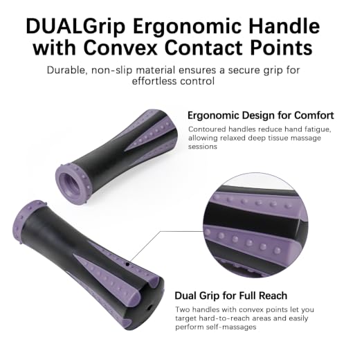 Muscle Roller Massage Roller Stick- (Dark Purple) - color: Dark Purple