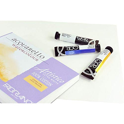 Fabriano Artistico 140 lb. Cold Press 20 Sheet Block 9x12" - Extra White
