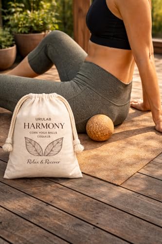 Cork Massage Ball Set, Myofascial Release for Trigger Points & Knots | Fascia Release, Eco-Friendly, Travel Bag Included