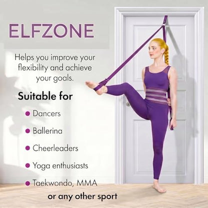 Door Leg Stretcher Strap 118in Yoga Band Anchor Splits