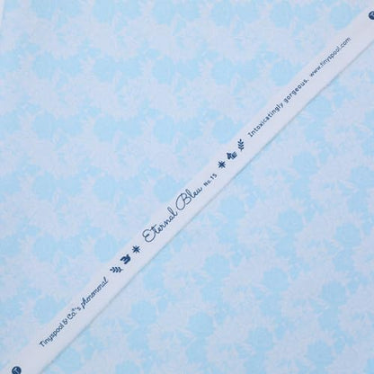 Tinyspool & Co. Quilting Bundle – Eternal Bleu Twirlie Roll Fabric + 3-Yard Fabric No.15 – Baby Blue – 100% American Cotton Fabric Kit with Strips & Pre-Cut Yardage for Borders, Binding & Backing