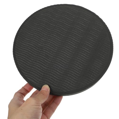 Toddmomy 2PCS Thick Eco TPE Yoga Knee Pads, Non-Slip Workout Cushion for Gardening Protection(Black, 17.5x17.5x4cm)