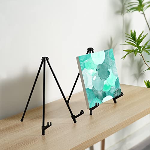 ARTIFY 14'' Tabletop Instant Display Easel, Black Steel Table Top Easels for Display, Tripod for Canvas, Paintings, Signs, Posters - style: 14''Black, 1-pack