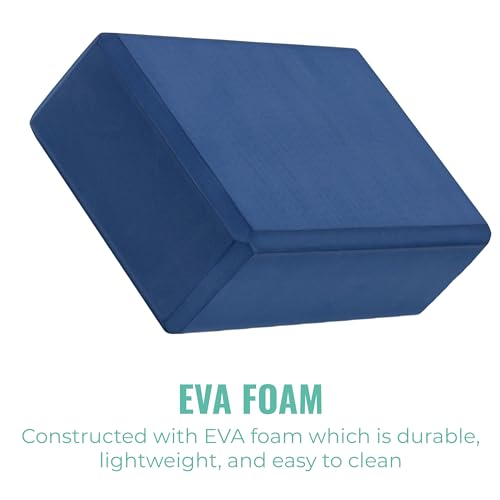 3in Foam Bulk Yoga Blocks, 10 Pack - color: Dark Blue