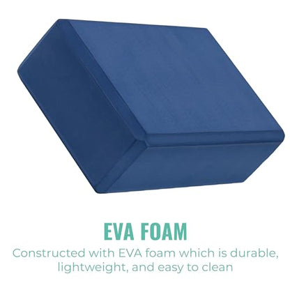 3in Foam Bulk Yoga Blocks, 10 Pack - color: Dark Blue