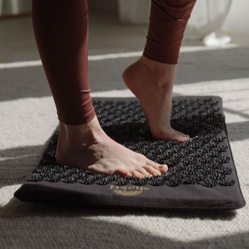 ShaktiMat Acupressure Mat for Tension Release, Premium Level 3 Black - color: Premium-black, size: Level 3