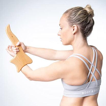 Body Back Wooden Gua Sha Massage Tool for Deep Tissue Muscle Relief Therapy - size: Gua Sha