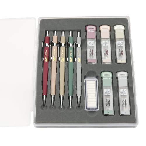 Mr. Pen- Mechanical Pencil Set with Lead and Eraser Refills, 5 Pack | 0.5mm, Sketching Pencils, Drafting Pencil, Drawing Mechanical Pencils