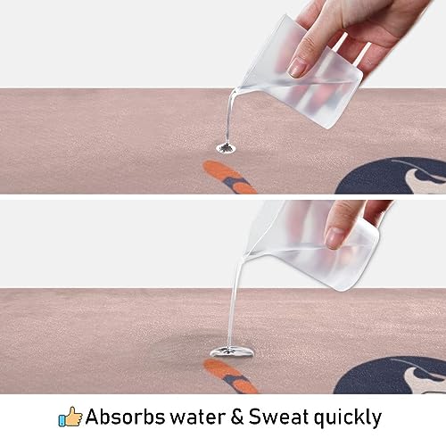 Yoga Mat Towel, Non-Slip Hot Yoga Towel, Sweat Absorbent and Non-Slip, Lightweight and Easy to Travel, Suitable for Hot Yoga, Pilates and Fitness, Watercolor Raccoon and Plant Pattern - color: Cats