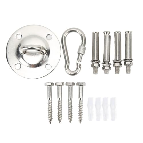 Heavy Duty Swing Hangers Kit with Screws – Stainless Steel Ceiling Mount for Hammock, Yoga Swing, Boxing Bag, Leak-Proof Design with Concrete Anchors